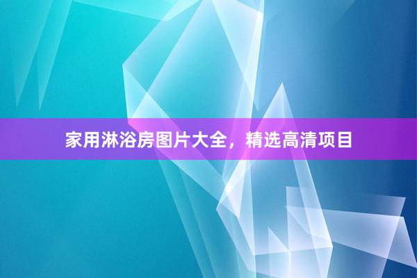 家用淋浴房图片大全，精选高清项目